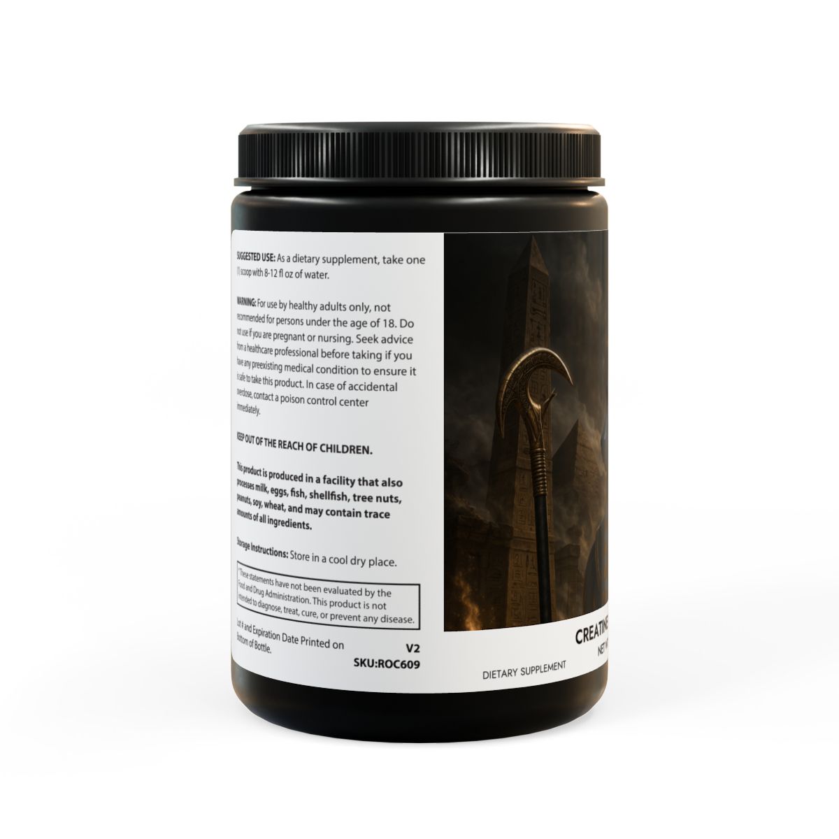 Creatine Monohydrate – The Anubis Strength Ritual (300g, 10.58oz) - Image 2