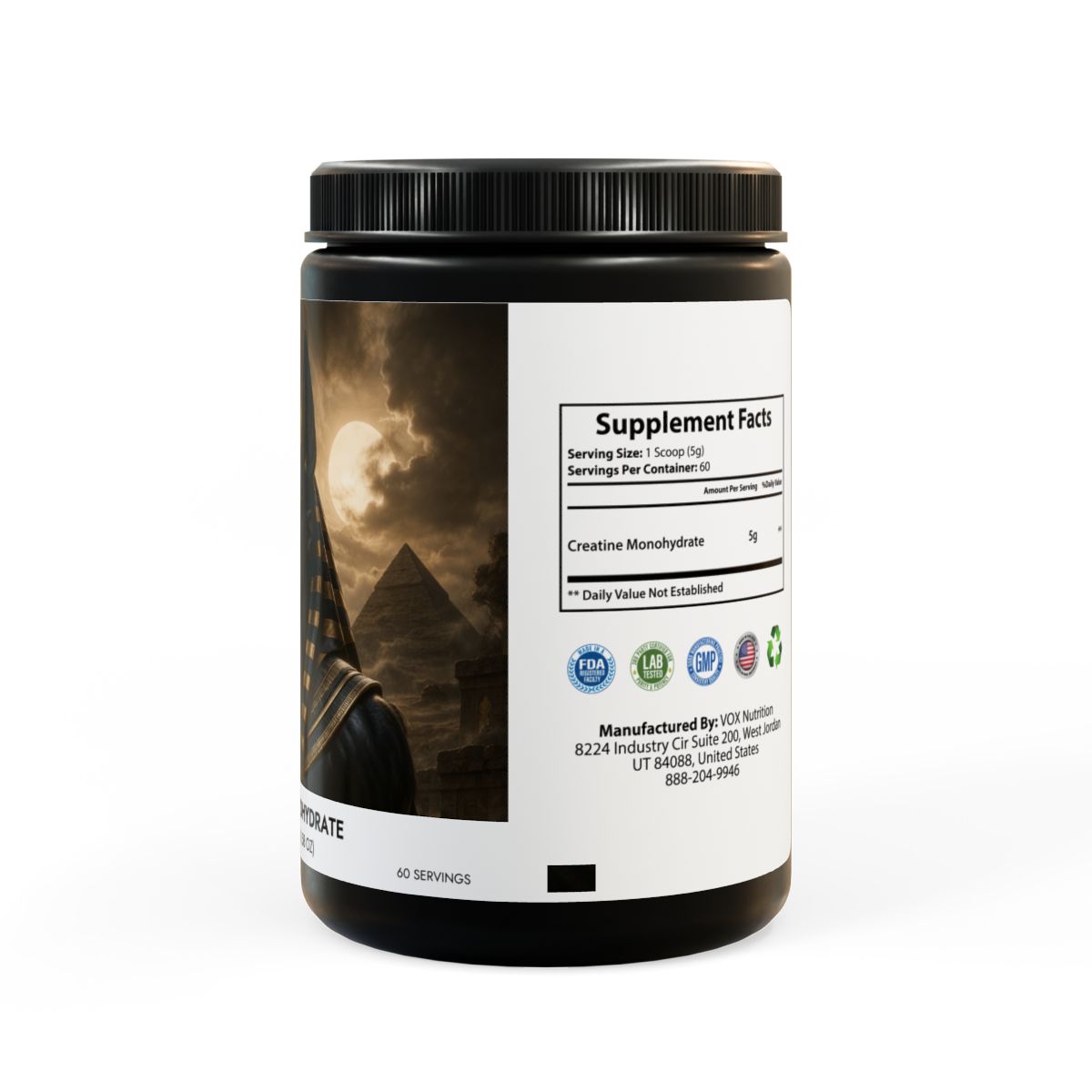 Creatine Monohydrate – The Anubis Strength Ritual (300g, 10.58oz) - Image 3